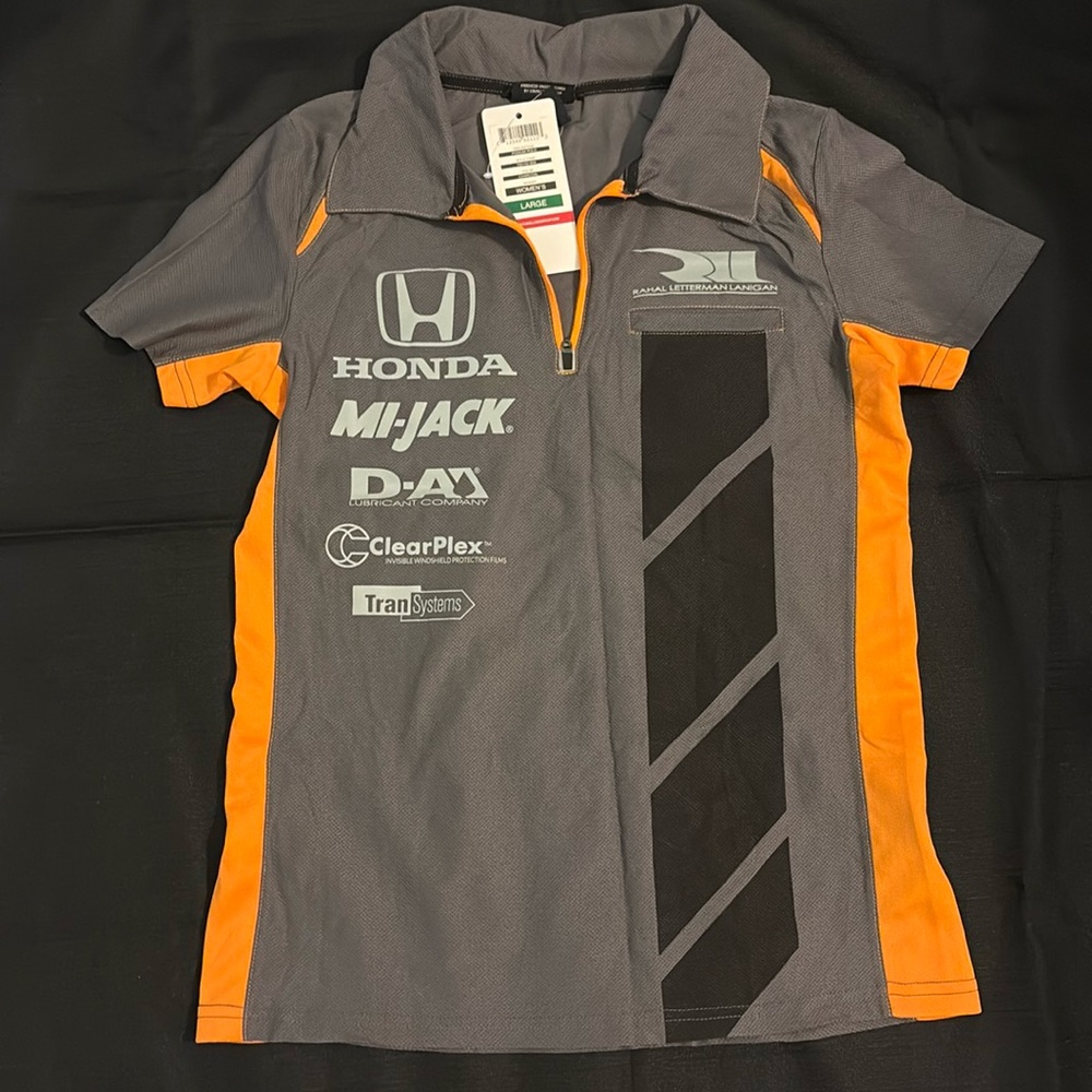 NWT Cavallino Rahal Letterman Lanigan Honda Race Shirt Women SZ L